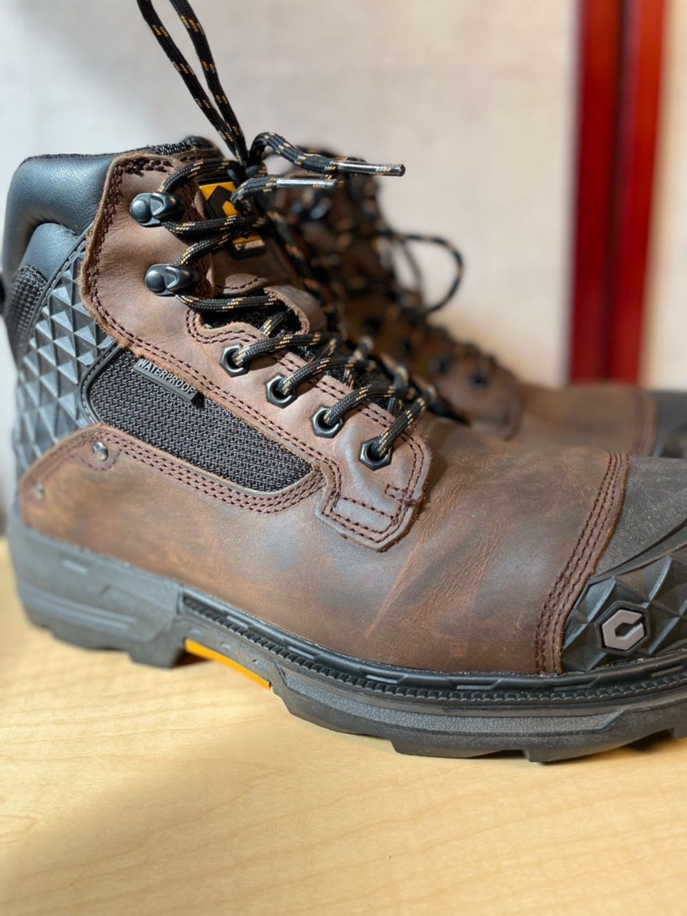 Chinook Pallet Jack Brown & Black Men's Work Boots w/Composite Toe (Size: 10)